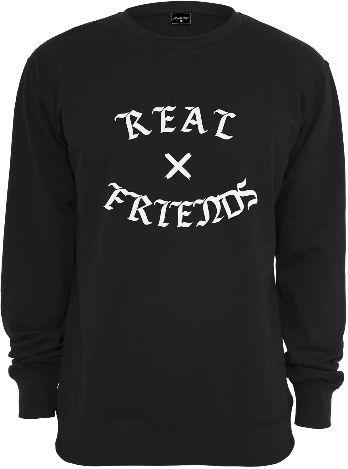 T-shirt Mister Tee real friend Zwart