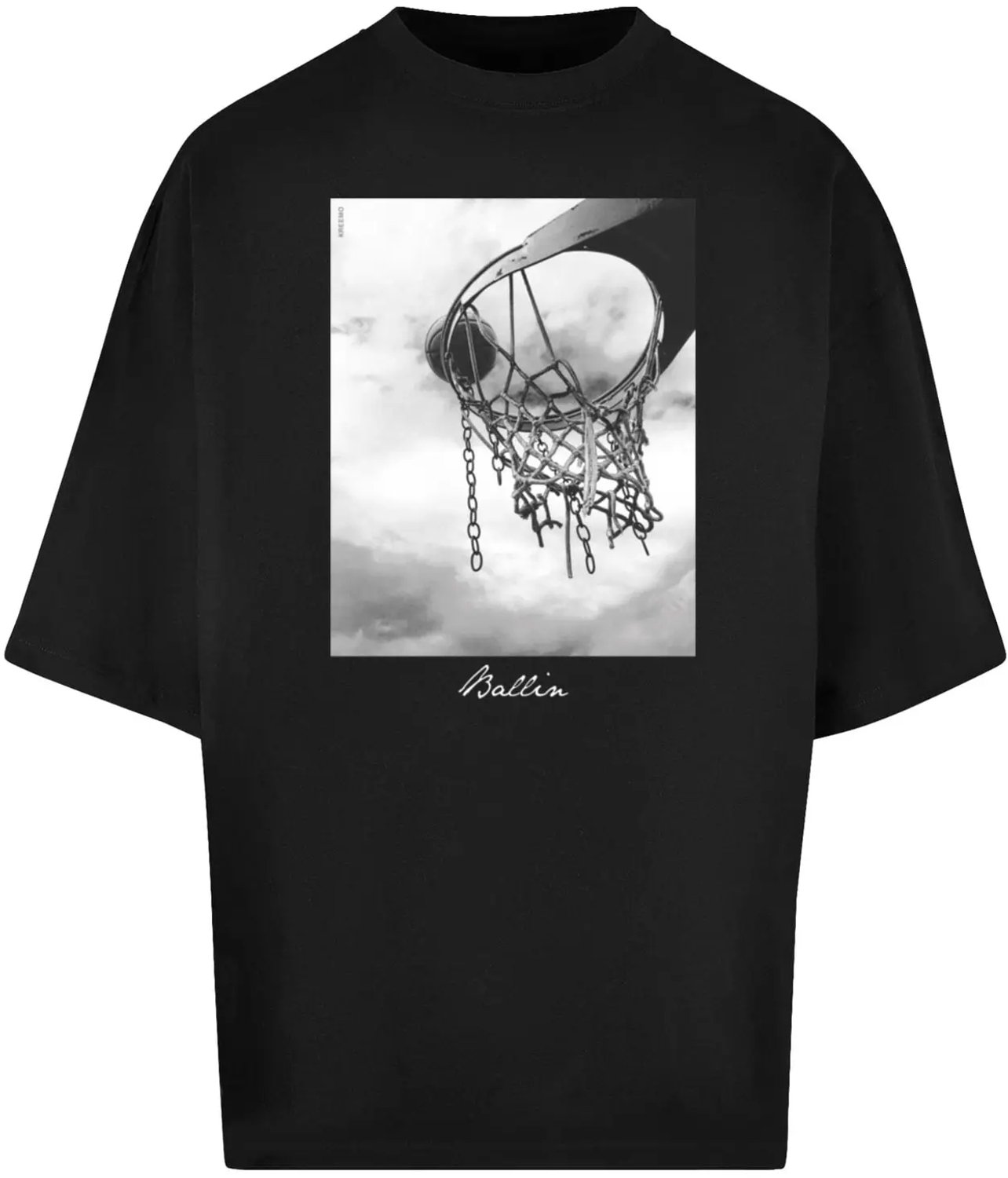 T-shirt Mister Tee Ballin 2.0 Huge Zwart
