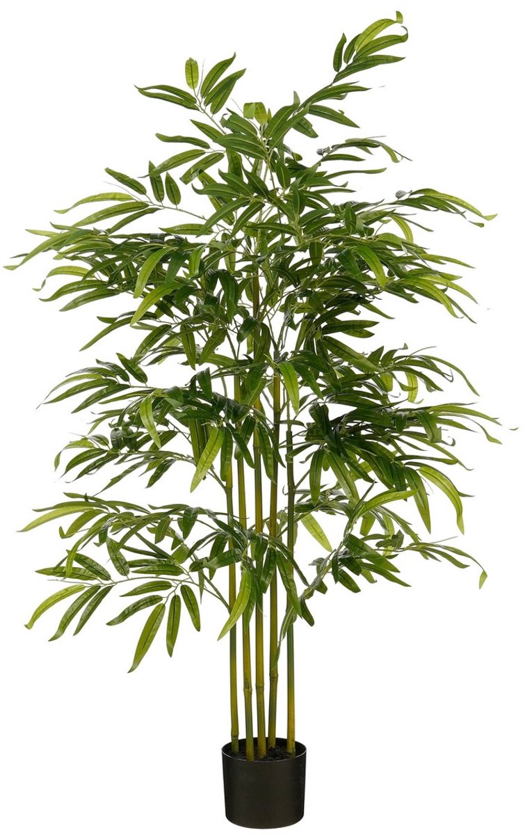 Mica Decorations Bamboe Kunstplant in Pot - H150 x Ø60 cm - Groen