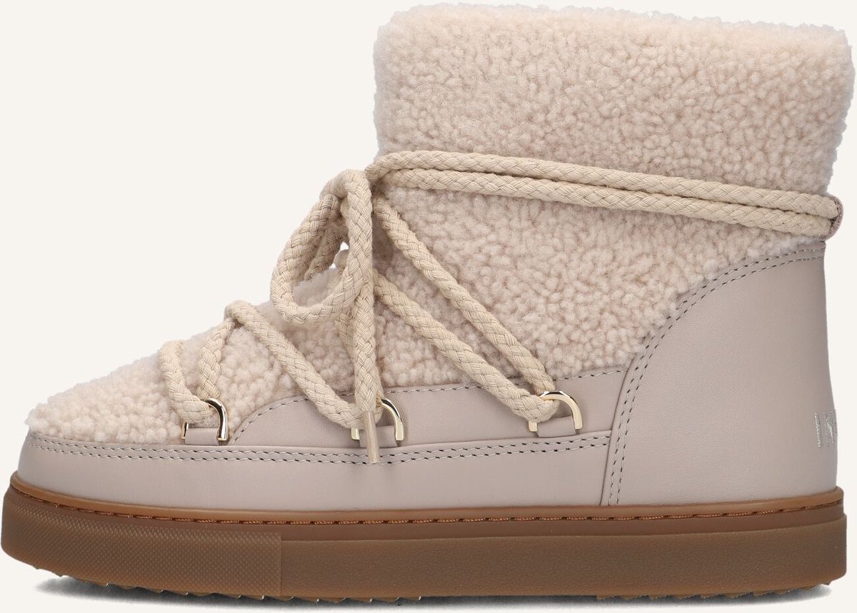 Inuikii Curly Laarzen - Textiel - Dames - Beige - Maat 40