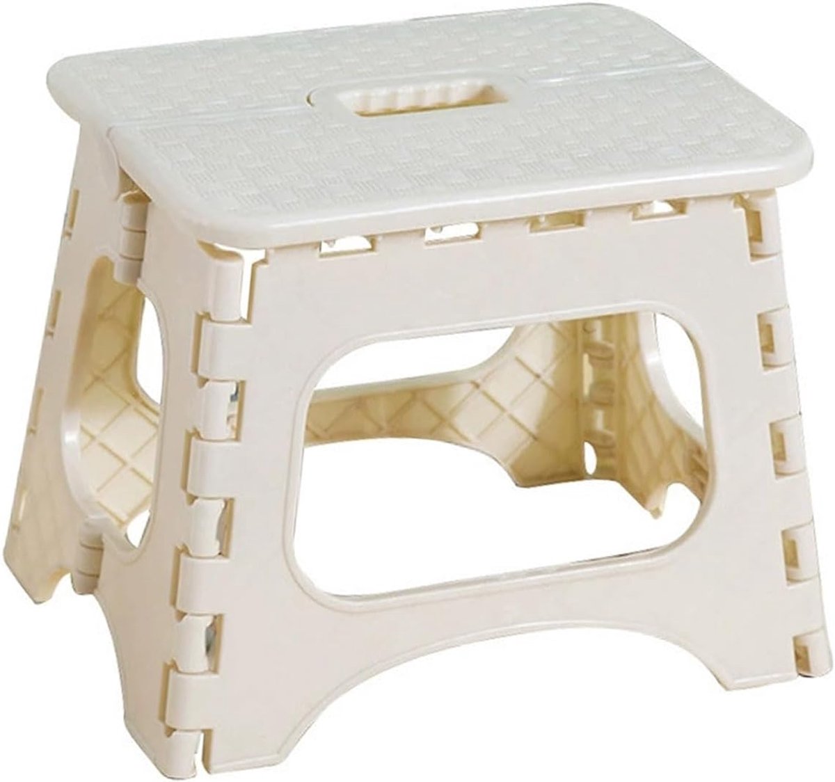 Vouwbare Voetbank - Krukje Kinderen - Makkelijk Bereiken - Anti-slip Coating - Tot 120kg - Zwart
