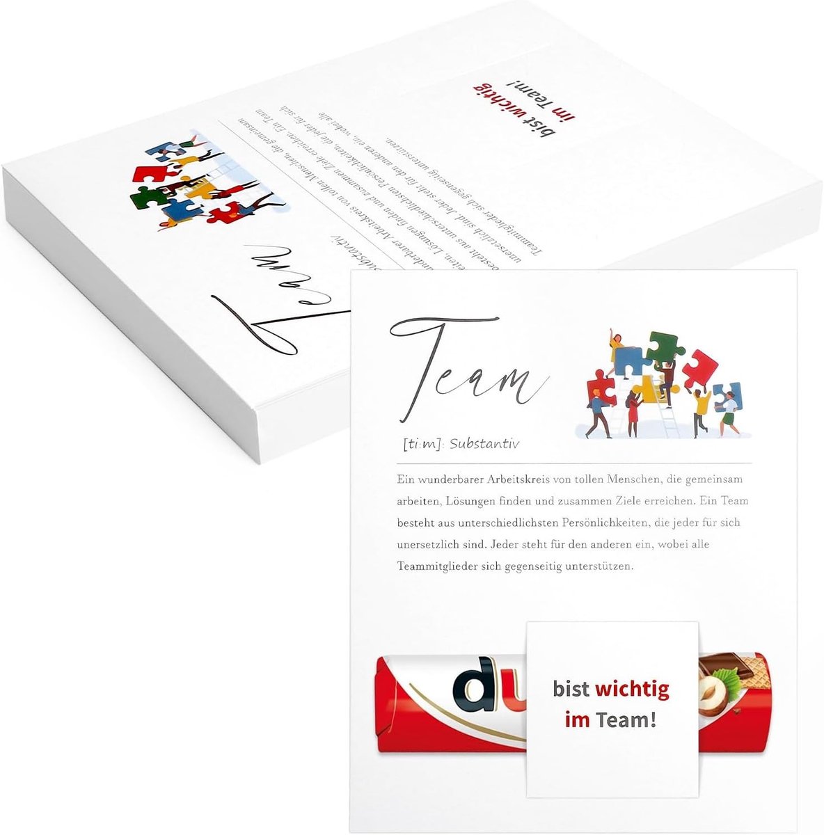 Teamcadeau - Kerst - 1 stuk - Wenskaart - Voor Collega's