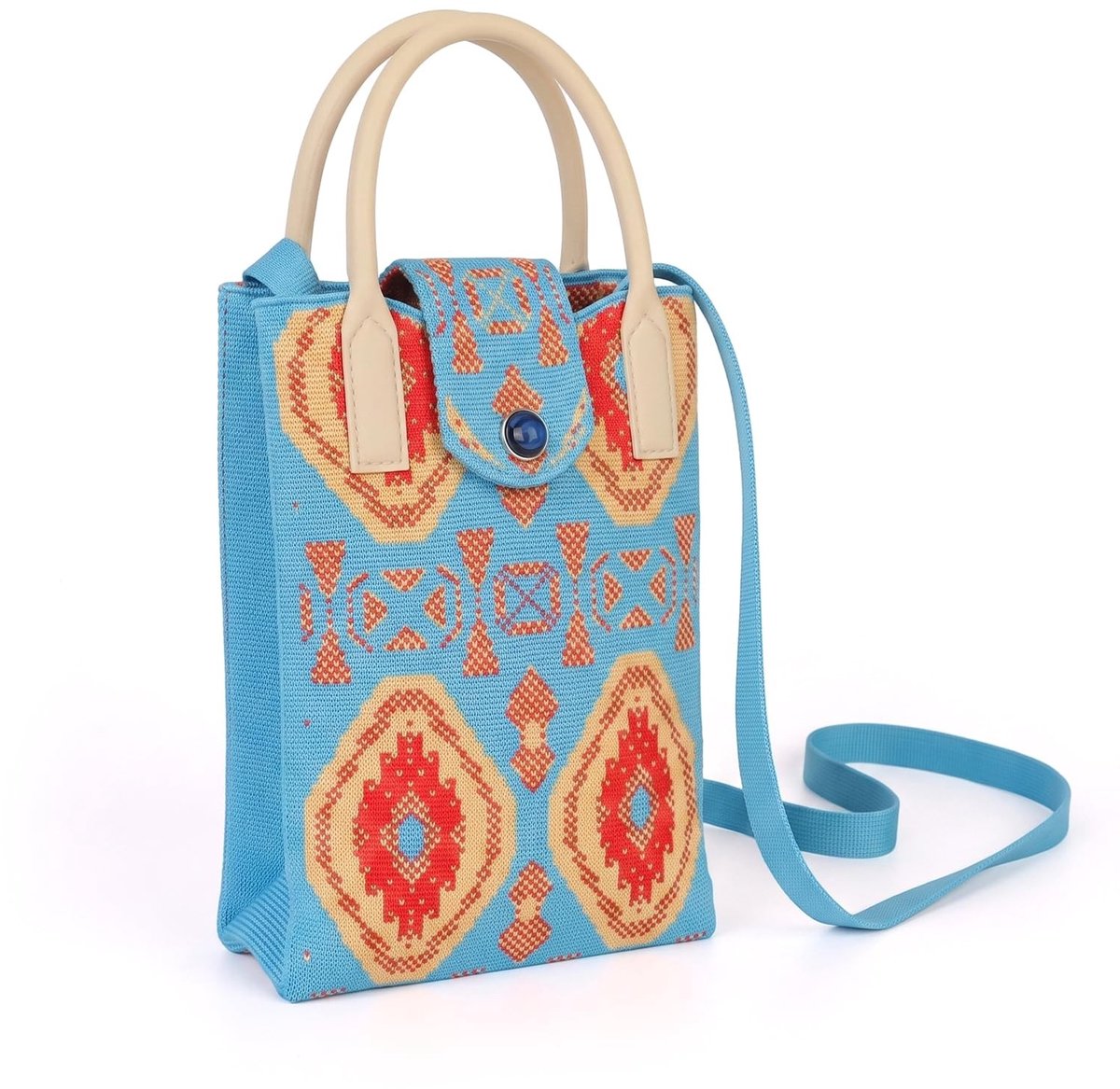 Elzusha - Boho Telefoonhoesje met Tas - Multicolor