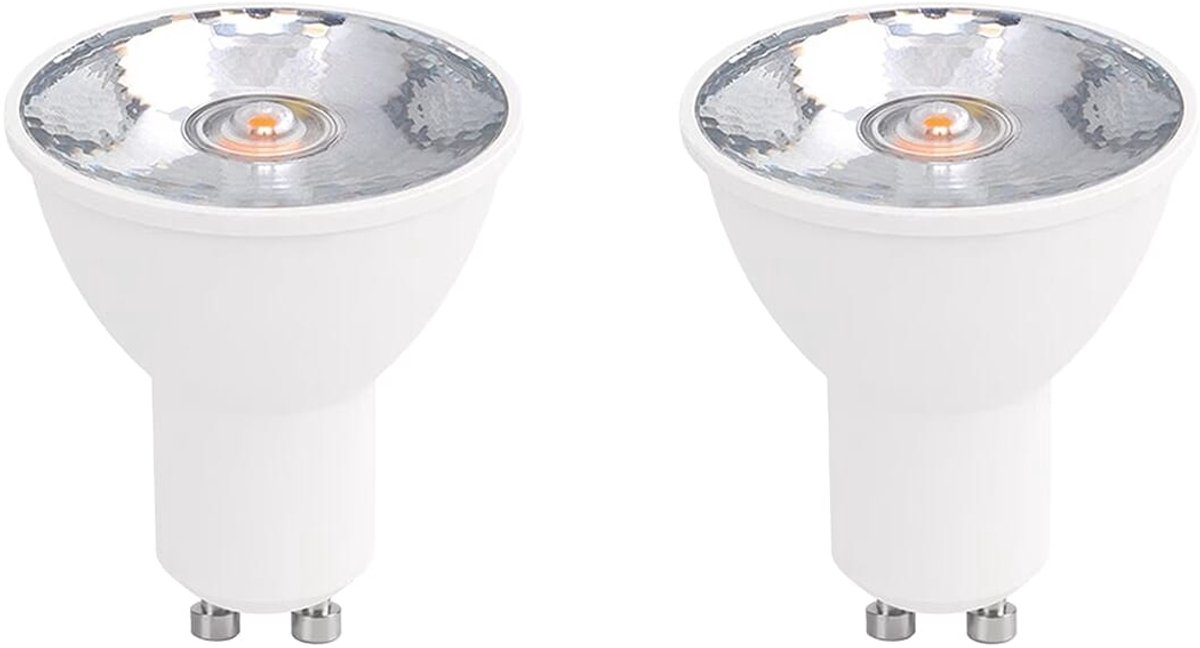 VITO FOCUS - LED Spot GU10 - 7W 560lm 2700K - Warm Wit Licht - Lichthoek 10° - Wit - 15.000 uur - 2 stuks