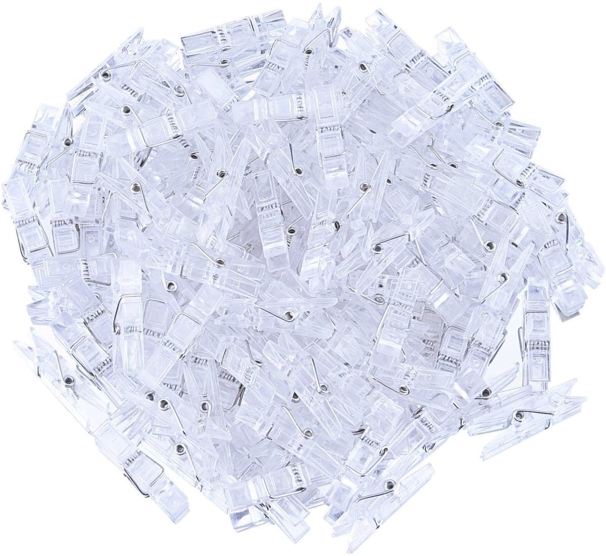 Elzusha - 100 Stuks Heldere Plastic Klemmen - Voor DIY Projecten
