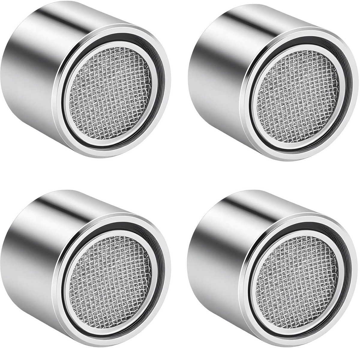 Elzusha - M22 Kraanfilter voor Keuken - 4 Stuks van Chroom Messing