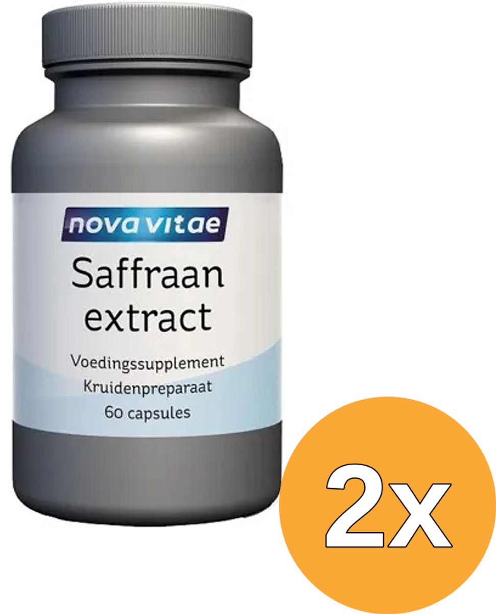 2x Nova Vitae Saffraan Extract 88.5 Mg (60 capsules)