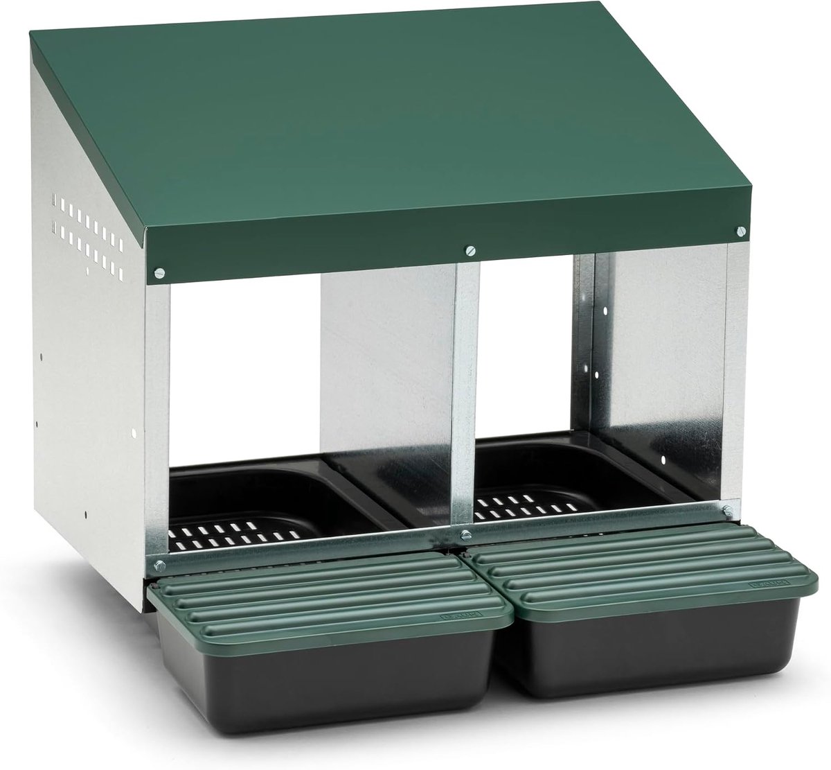Legnest voor kippen, 2 vakken, nestbox, gevogelte, eieren