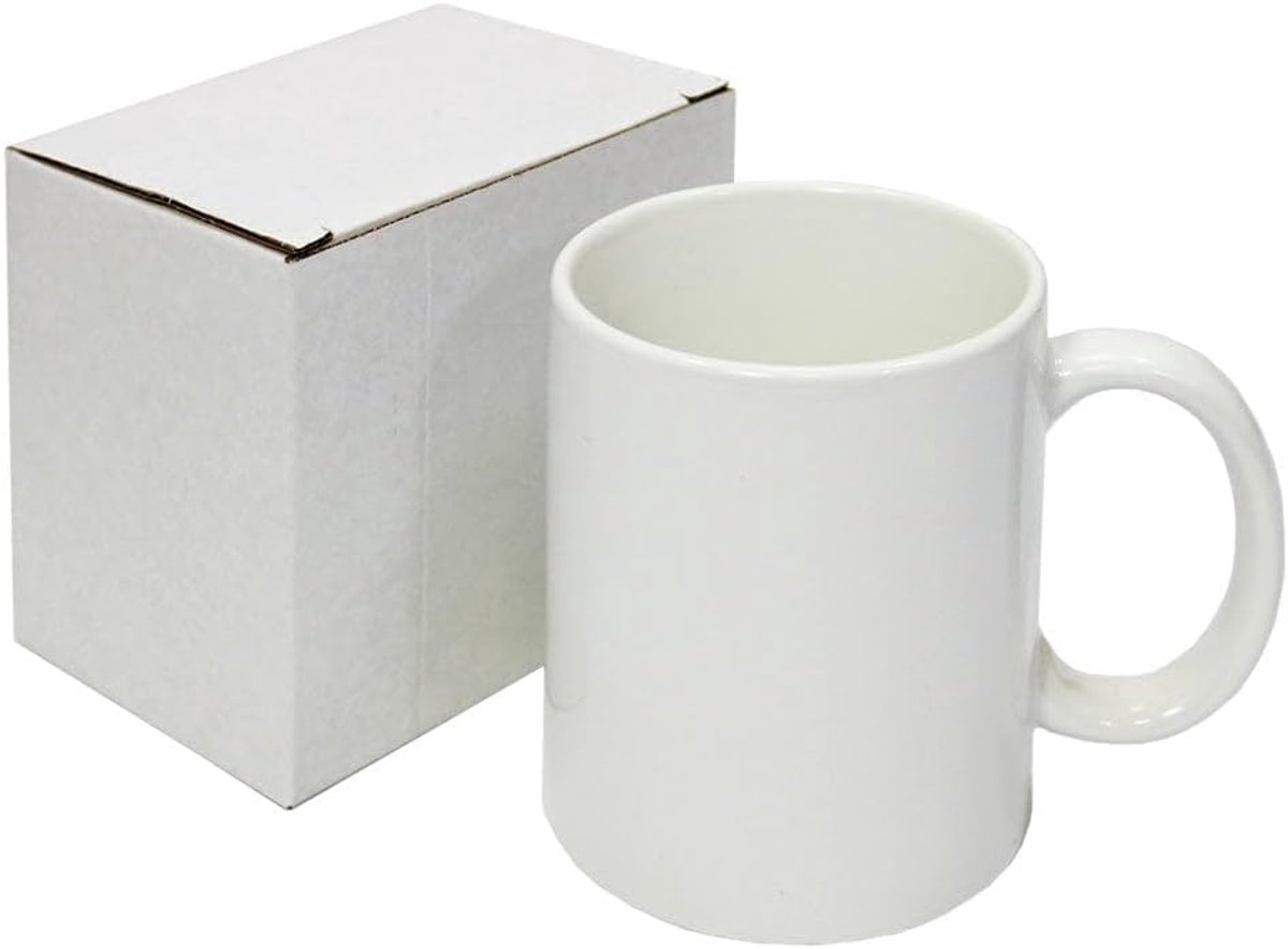 Mokken met blanco doosjes