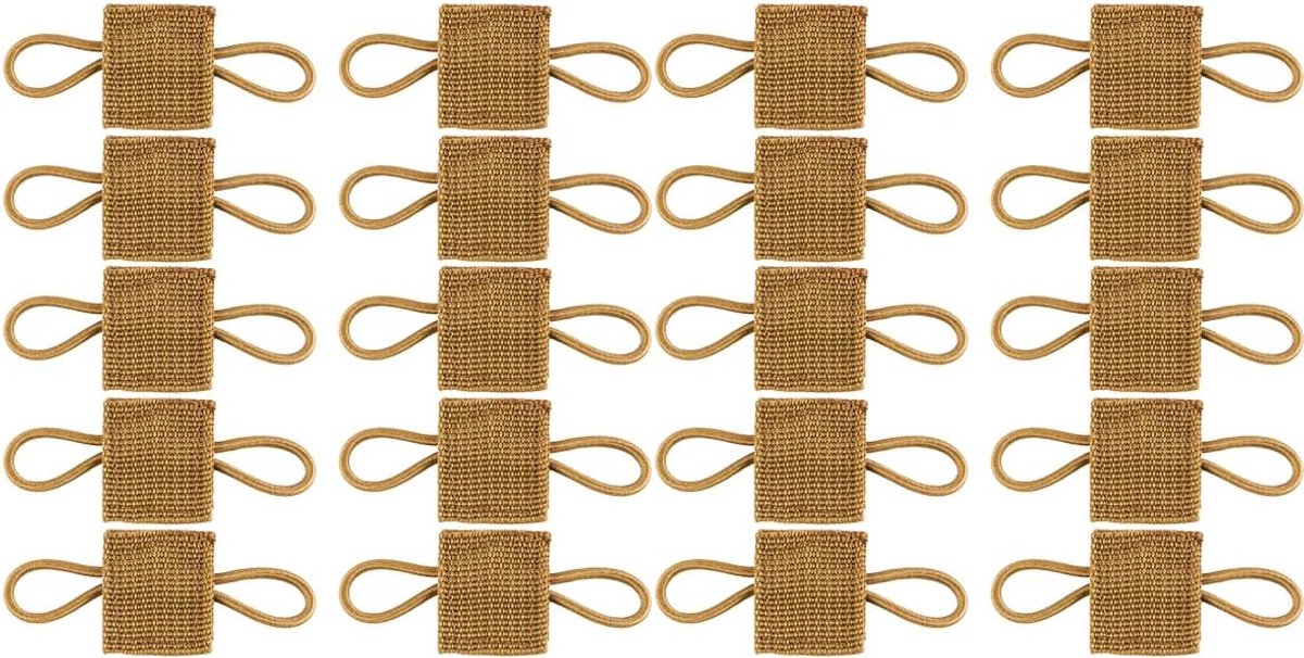 20PCS Molle elastische band tactische vestband met gesp tactische rugzak accessoires