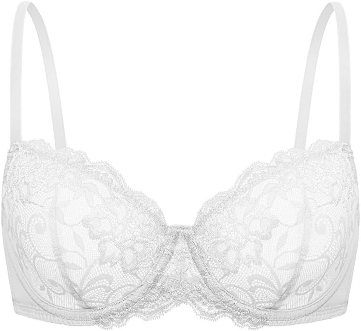 Dames Kanten Push-Up BH Met Beugel Balconette Dirndl BH Zachte Comfortabele BH Ongewatteerde Sexy BH Kanten Bralette Grote Maten