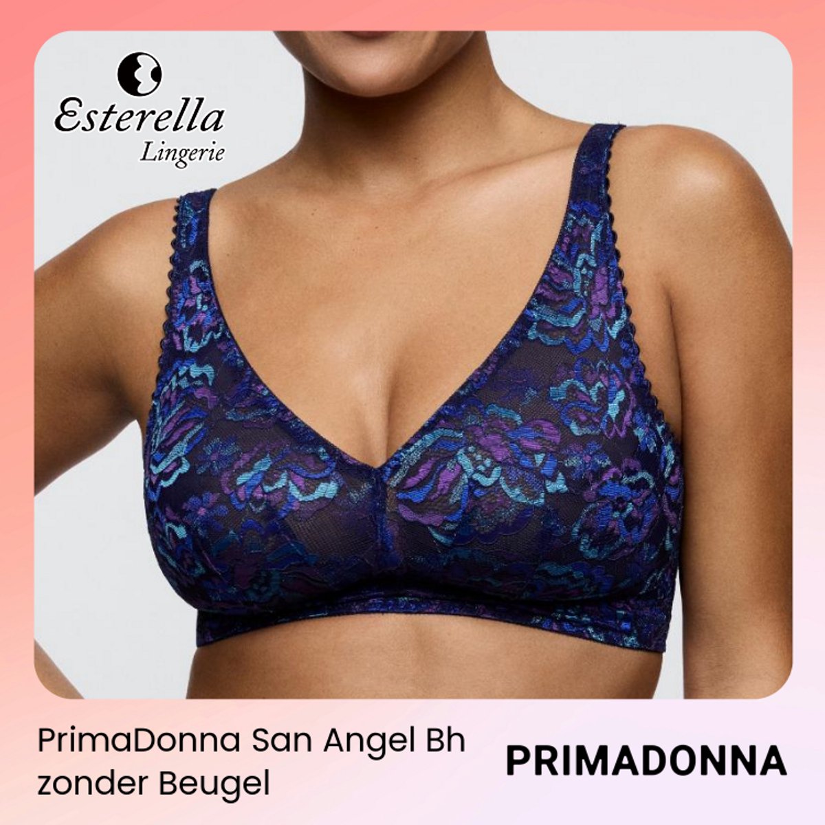 PrimaDonna San Angel Bralette 0163496 Water Blue - maat EU 75G / FR 90G
