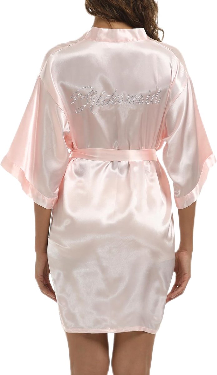 zijden ochtendjas voor vrouwen UK dames kimono satijnen badjas lichtgewicht Japanse bruiloft ochtendjassen pyjama kort