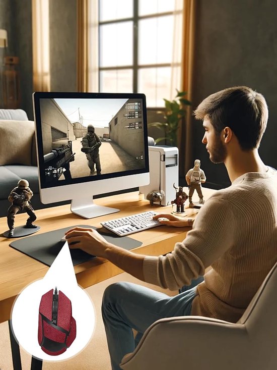 1 set muis anti-slip grip tape voor Razer Basilisk V3 Pro, zweetbestendig, eenvoudig te bedienen, zelfklevend ontwerp, professionele muizen upgrade kit, rood sneeuwvlokkenpatroon — afbeelding 5