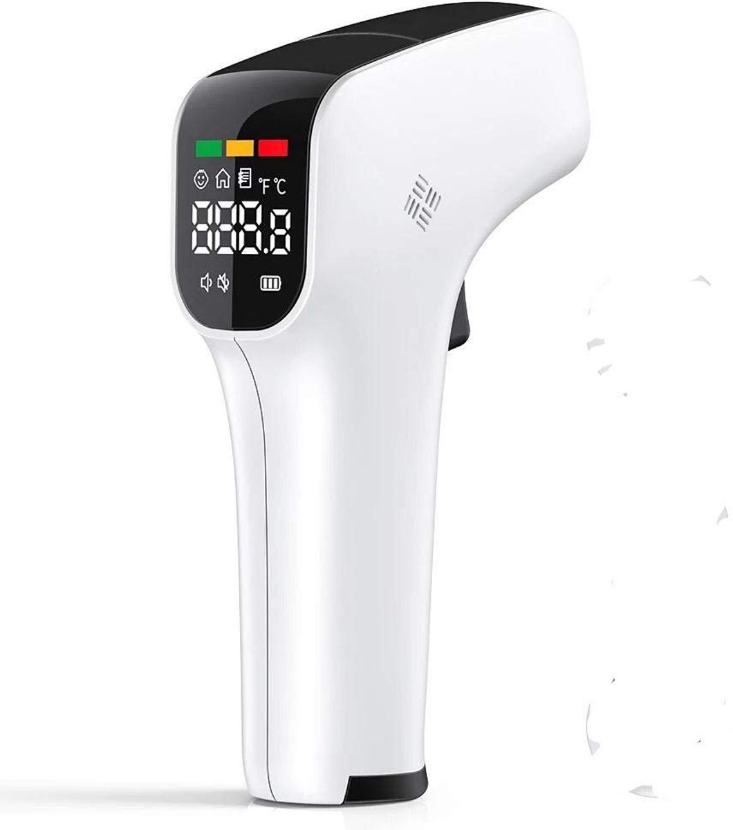 infraroodthermometer- Koortsthermometer - Vernieuwde Verbeterde Sensor -Voorhoofd en Lichaam Thermometer - Kinderen en Volwassenen-Met Nederlandse Handleiding