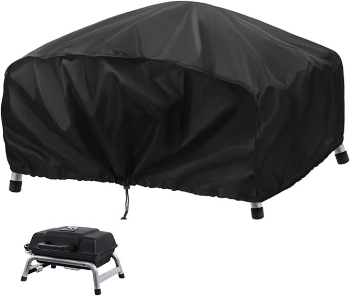 Livatto Tafelbarbecue Hoes - Waterdicht en Winddicht - 84x60x32 cm - Zwart