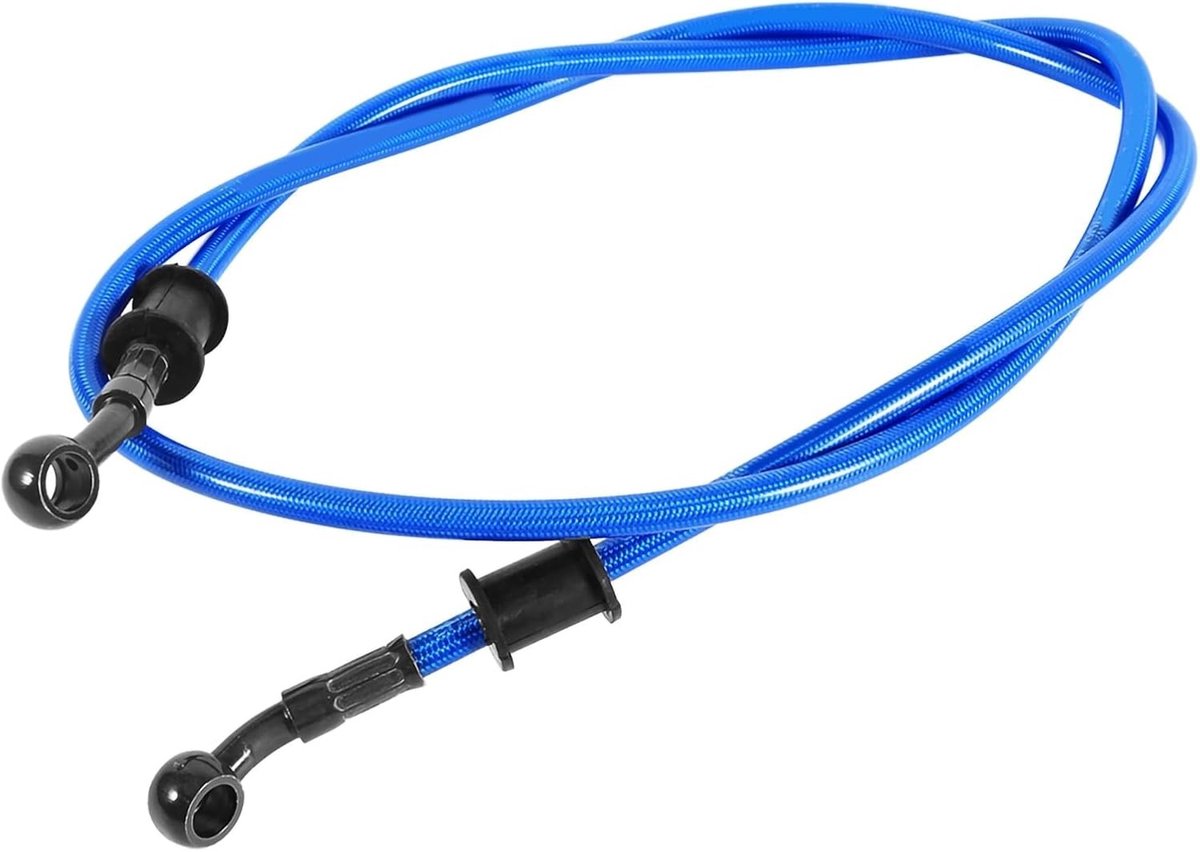 Motorfiets Remslang 500mm-1200mm, Gevlochten Olieslang voor Rem en Koppeling, Geschikt voor Fietsen, Enduro en Motocross (600mm, Blauw) - Verbeter je Remsysteem en Prestaties
