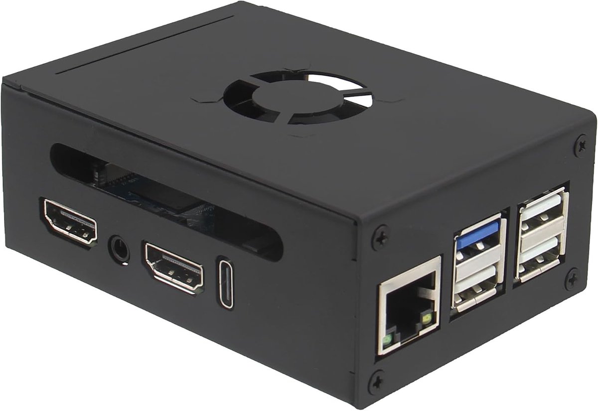 Metalen Behuizing met Ventilator, Orange Pi 5 Pro/Ultra/Max