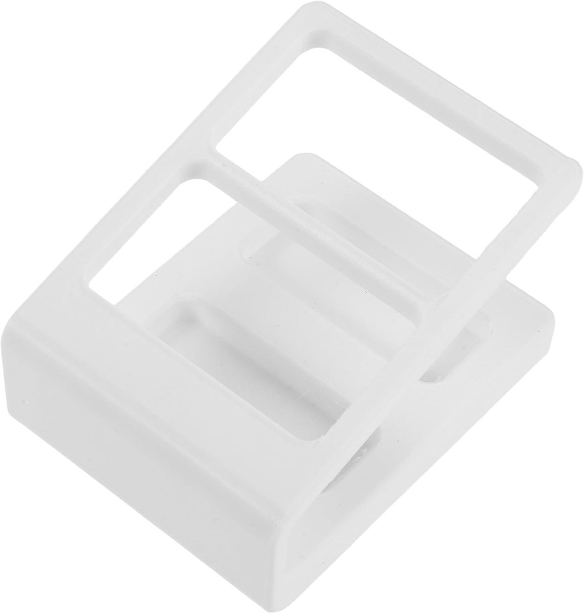 2 Stuks Kastjes Remotestand Remotenaaststel met Compartimenten Ruimtebesparende Gastenkamer Remotestand voor Woonkamer Conferentietafel Wit