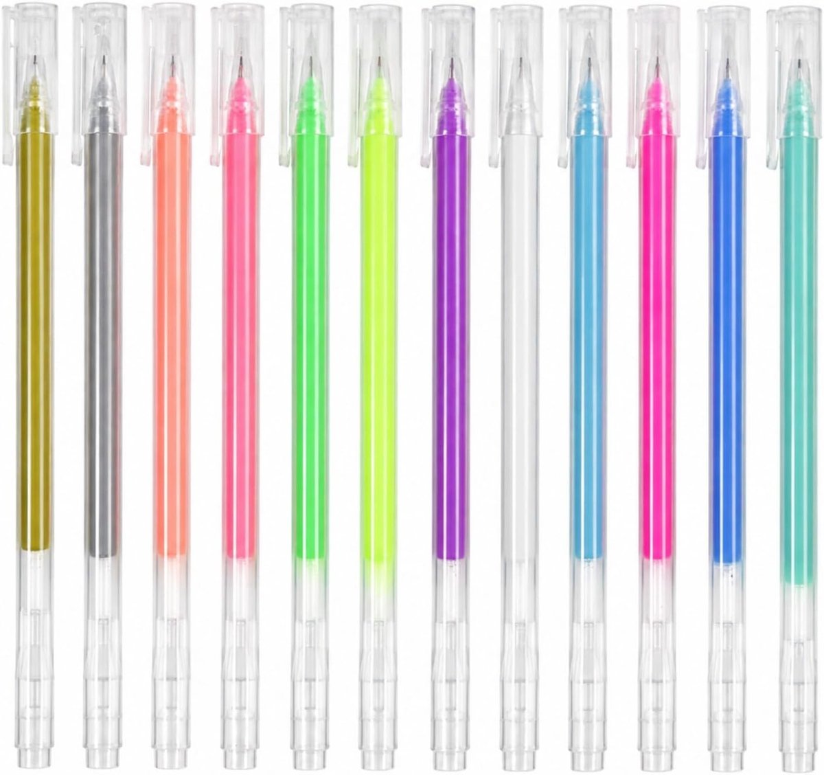 Gelpennen 12 Kleuren 1.0 mm Fijne Punt Tekenen Schrijven