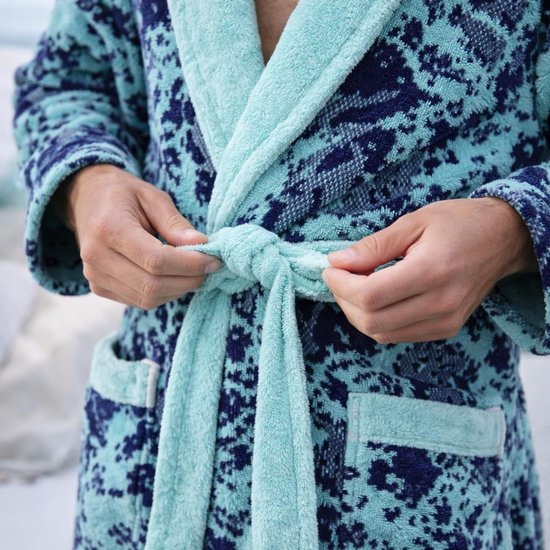 Towel Badjas, jacquard, 100% katoen, 500 g/m², velours afwerking, hoog absorptievermogen en zacht gevoel, Uniek, L — afbeelding 4