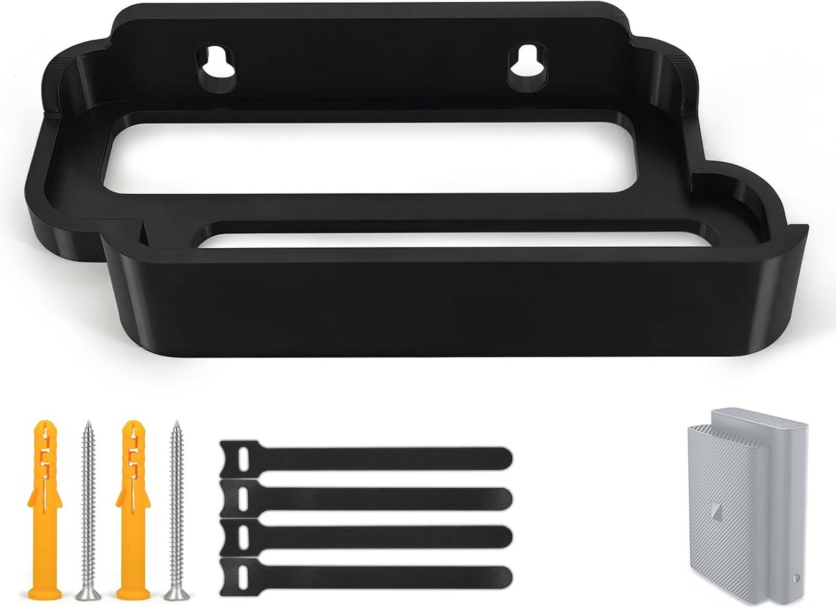 Wandhouder voor Telekom Router Speedport 7 - Router houder muur voor Speedport Smart 7 glasvezel modem, houder als standaard, eenvoudig te installeren, incl. schroeven en kabelbinders met klittenband