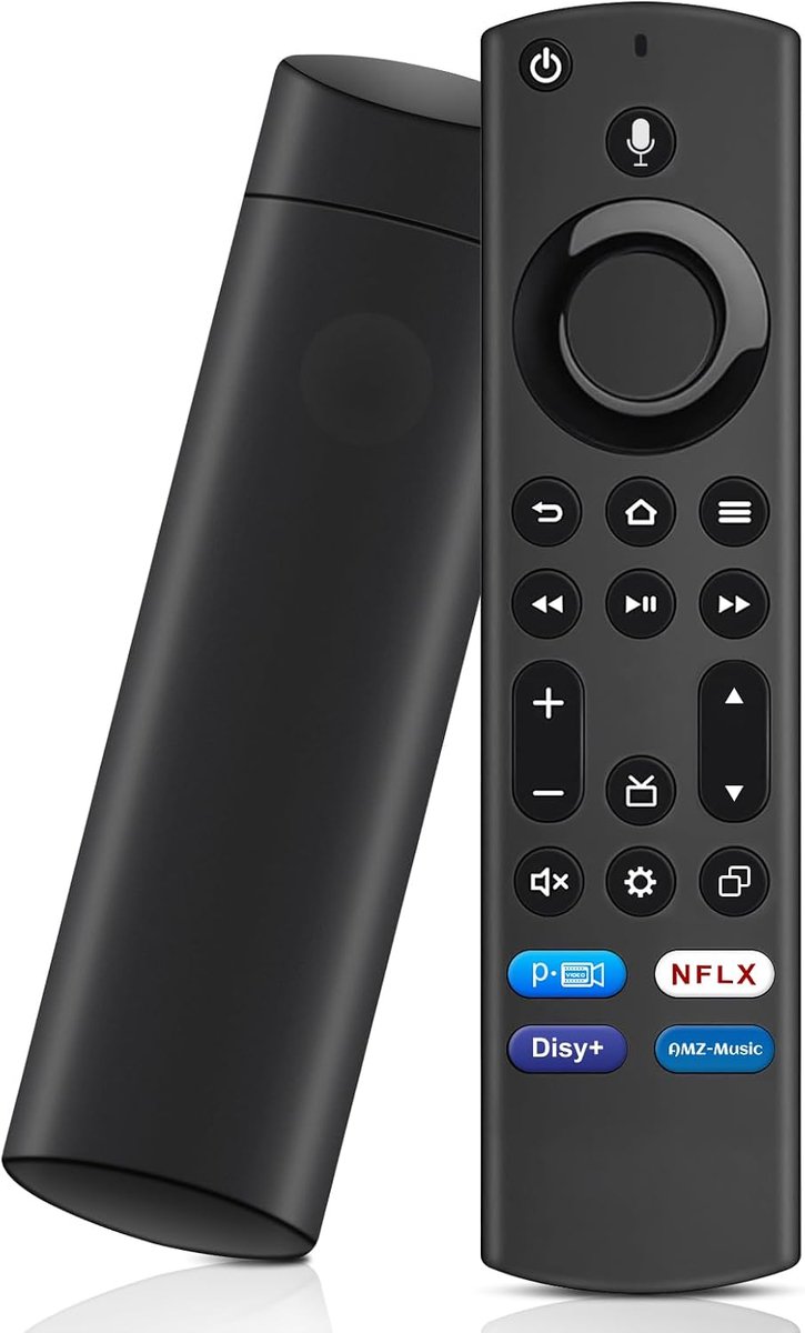 Spraakafstandsbediening (4e generatie), vervangende afstandsbediening met spraakfunctie geschikt voor Smart TV's Stick 2e generatie & 3e generatie, geschikt voor Smart TV's Cube 1e