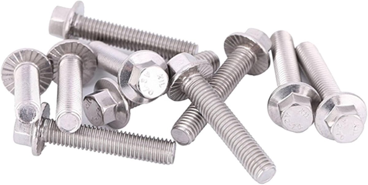 Groothandel 10 stks M8 Rvs Ss304 Hex Drive Flens Schroeven Cap Head Washer Bouten(M8*40)