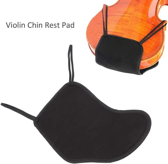 Violin Chin Rest Pad Cover, sponsafdekking van zacht katoen voor 4/4, 3/4, 1/2, 1/4, 1/8 accessoires voor vioolmuziekinstrumenten muziekinstrumenten accessoires — afbeelding 3