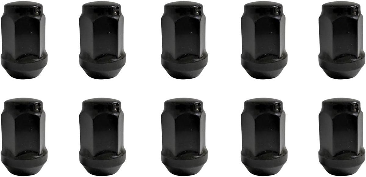 10x Lug nuts M14x1.5 tapered collar closed 60° 34mm | HEX 19mm compatible with Tesla Model 3 Model 3 Dual Motor Model S Model S D