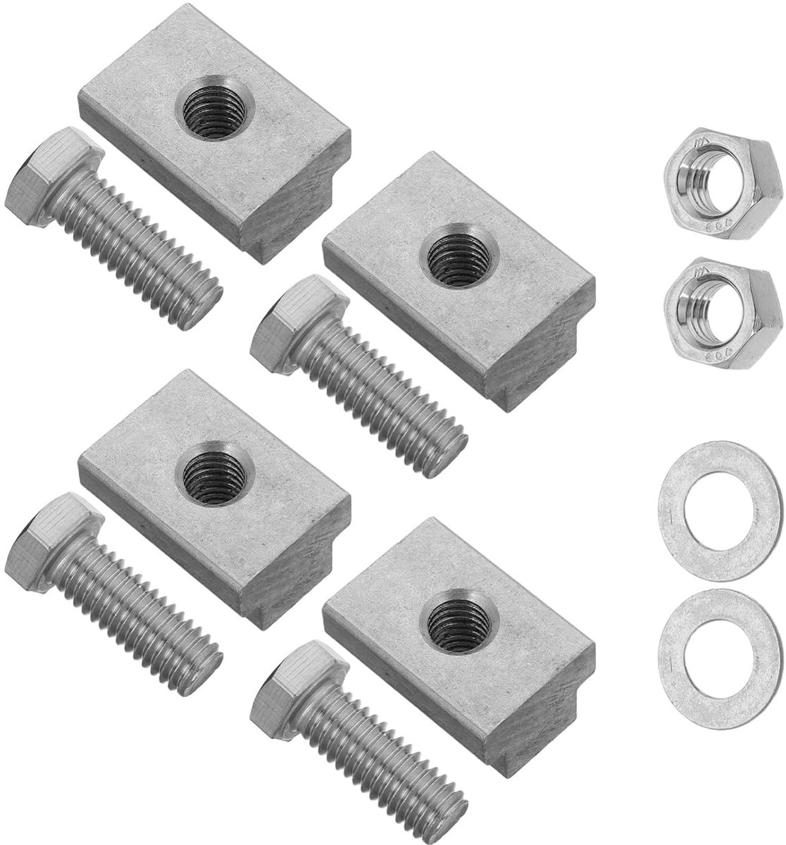 Sets Rvs T-slot Vervangingsmoeren Voor Pickup Truck Bed Rails Compatibele Bevestigingsaccessoires Voor Verhoogde Veiligheid Duurzaamheid