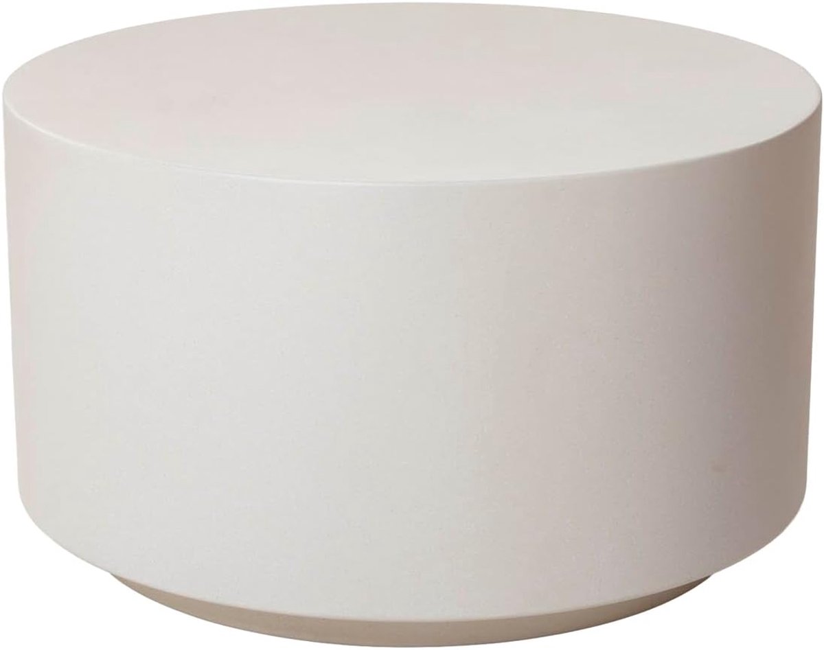 Bergby - Rond Beige Composiet - 60x60x35cm