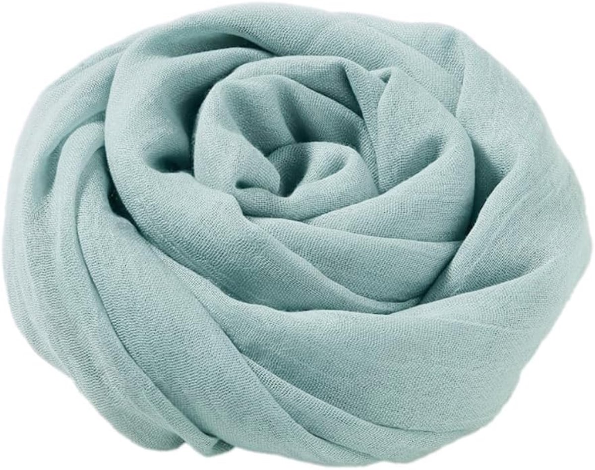 effen sjaal voor dames, katoen, lichte damessjaal, elegante grote sjaals doeken, effen doeken, stola voor lange halsdoek, cadeau voor dames