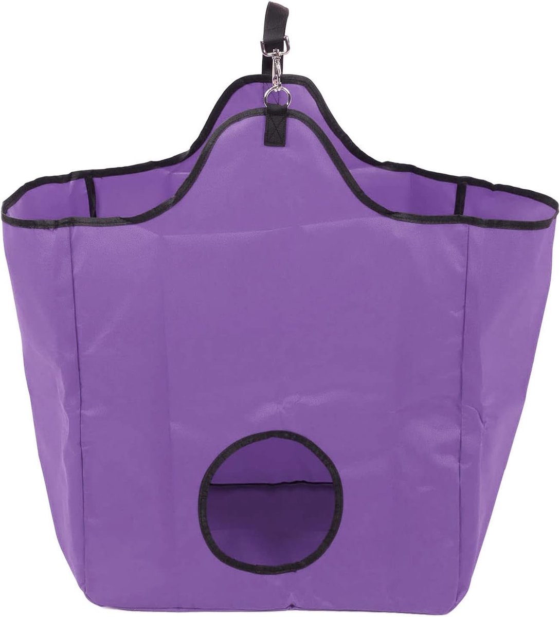 Langzaam voeden hooizakken multifunctionele 600D Oxford doek waterdichte coating grote capaciteit draagbare hooitas (paars)