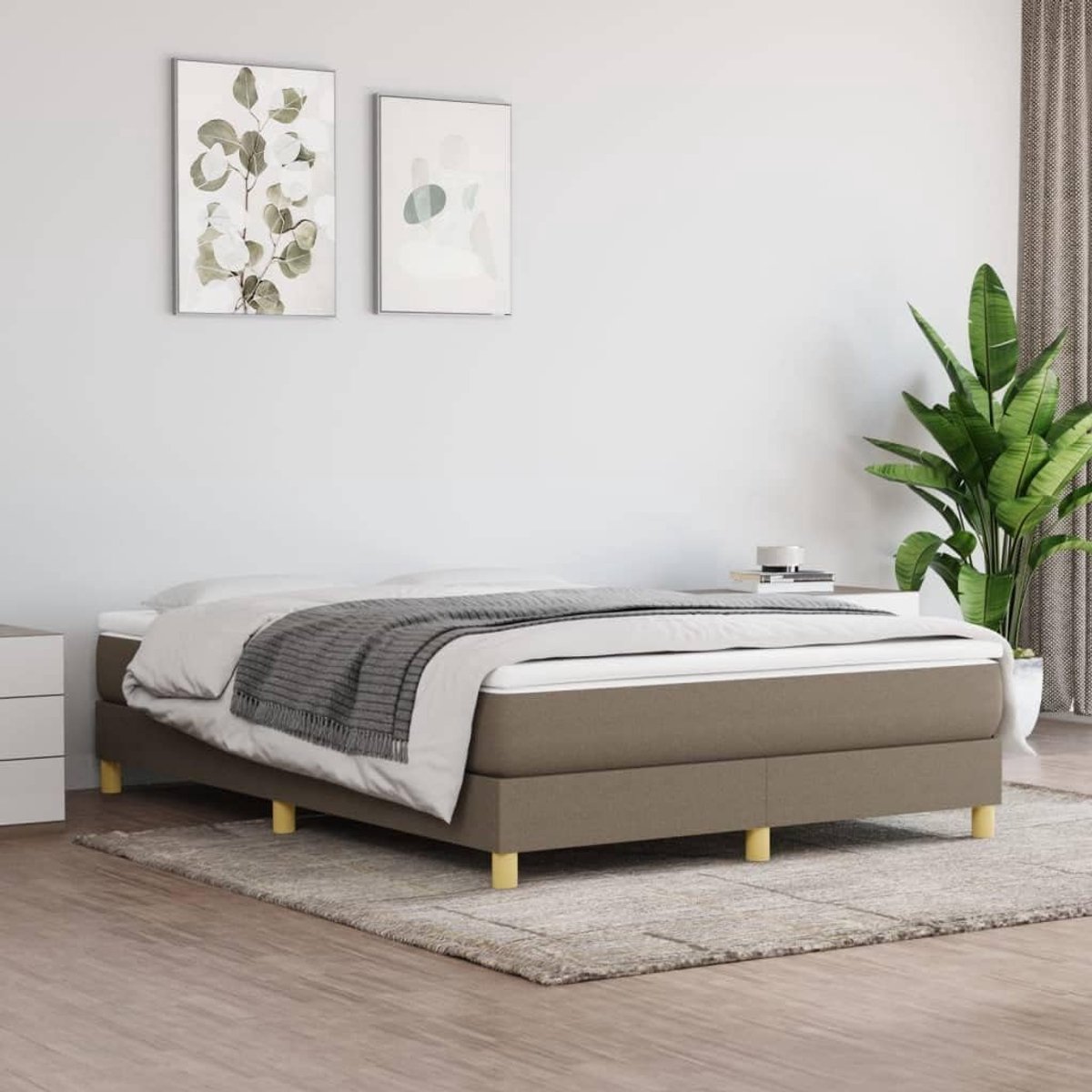 ademend boxspring frame stevige poten multiplex lattenbodem 140x200