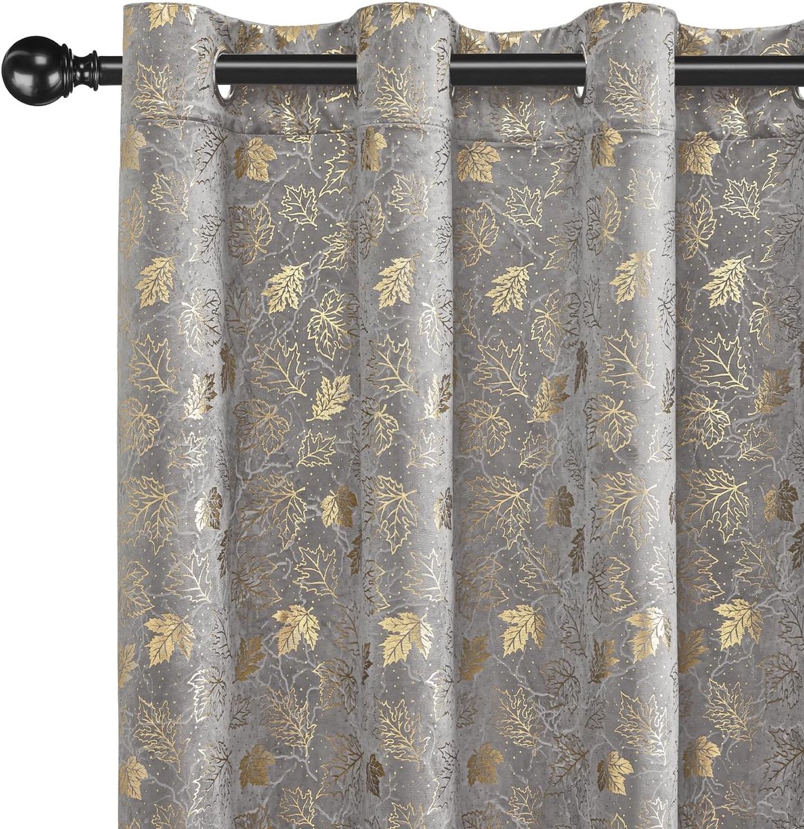 Gordijnen Set Van 2, 140x245cm, Ondoorzichtig Warmte-Isolerende Thermische Gordijnen Met Ringen, Geluidsbescherming, Voor Slaapkamer Woonkamer, Camel