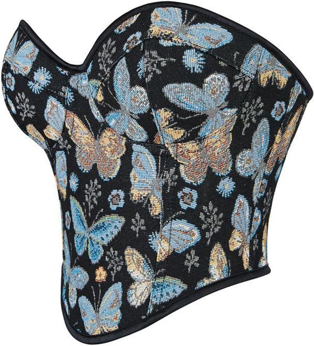 Bustier van kant, figuurvormend, onder de borst, gothic stijl, universeel, stevige grip, verfijnd, comfortabel, ademend, drievoudige sluiting, ideaal voor dagelijks gebruik, veelzijdige outfit