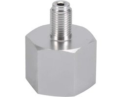 CO2 Adapter Zinklegering Mini Regulator Homebrew Bier Corny Keg 6acme-6g Aan 3/8-24unf