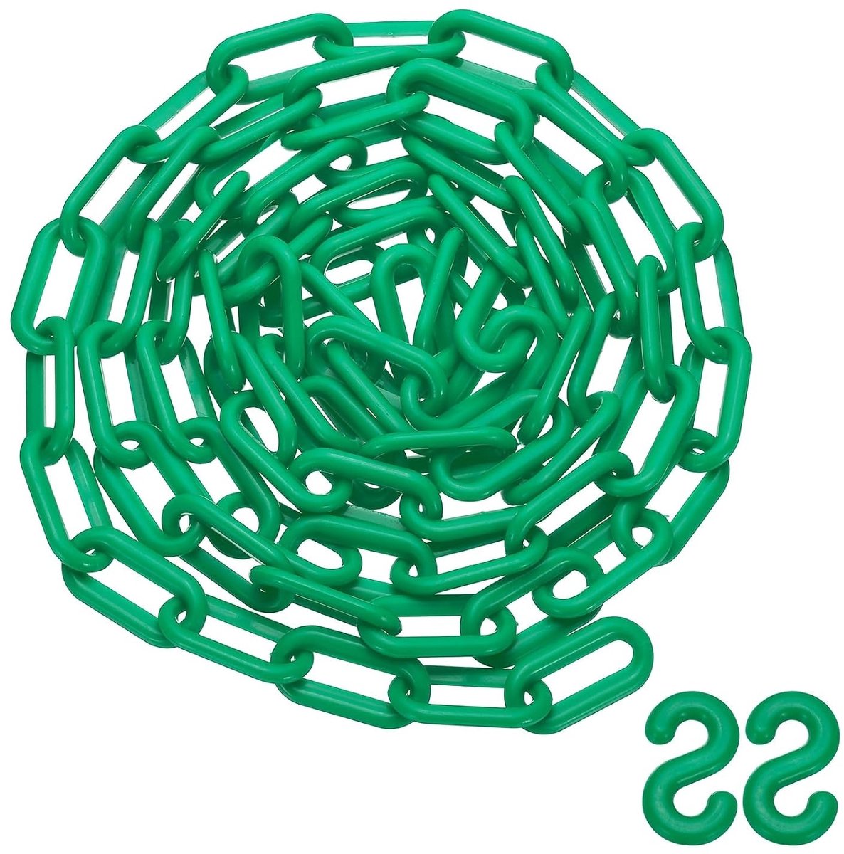 Plastic Ketting Links voor Veiligheidsbarrières, 3m, Lichtgewicht en Waterdicht, Ideaal voor Mensenbegeleiding, Queues en DIY Hekken