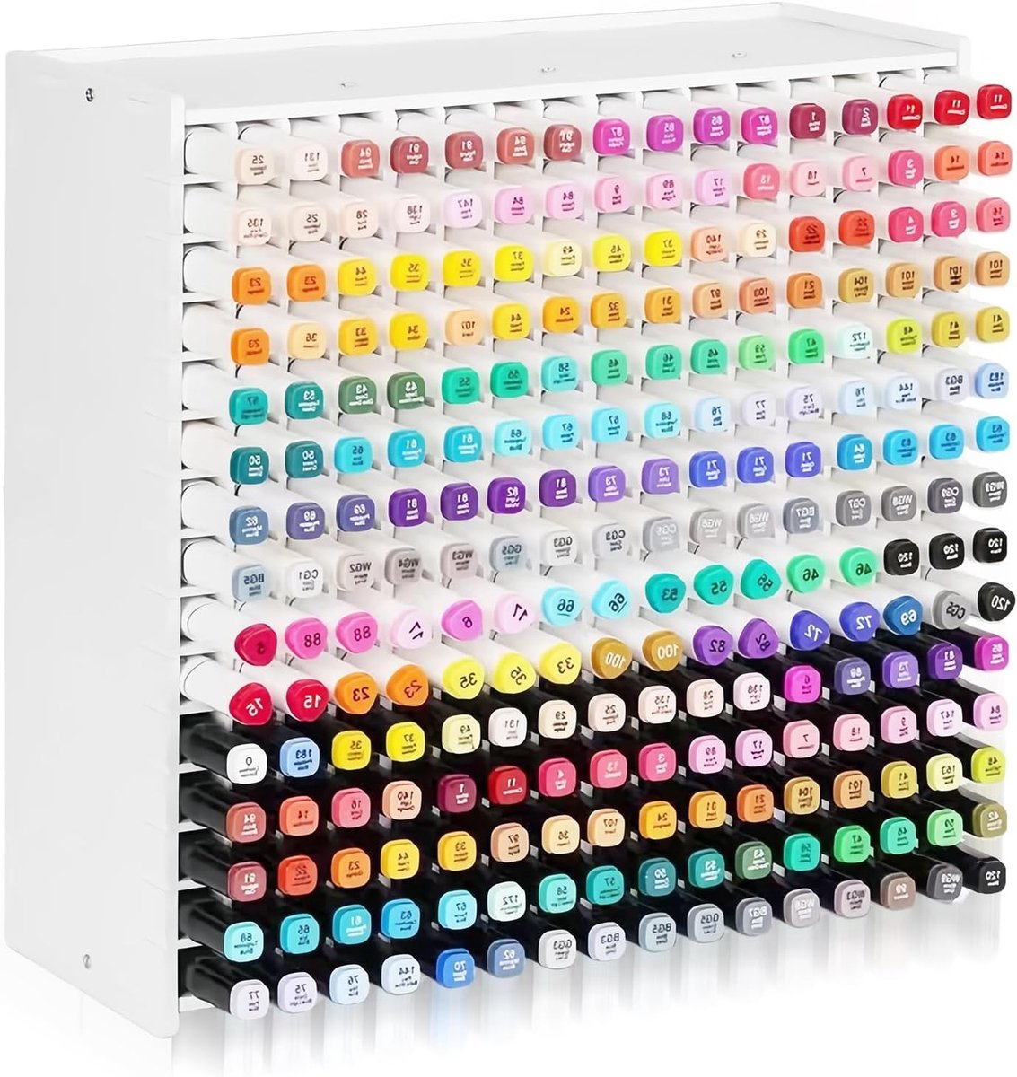 Organiseer je Bureau met een 240-Pen Organizer - Flexibele Opbergoplossing voor Markers, Potloden en Krijtjes voor Thuis, Kantoor en School