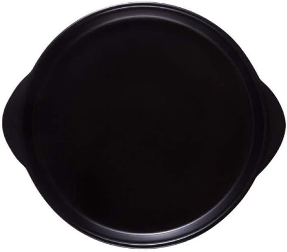 Scandinavische 8 Inch Ronde Dubbele Oor Bakplaat Matte Geglazuurde Keramische Westerse Plaat Net Rode Salade Servies