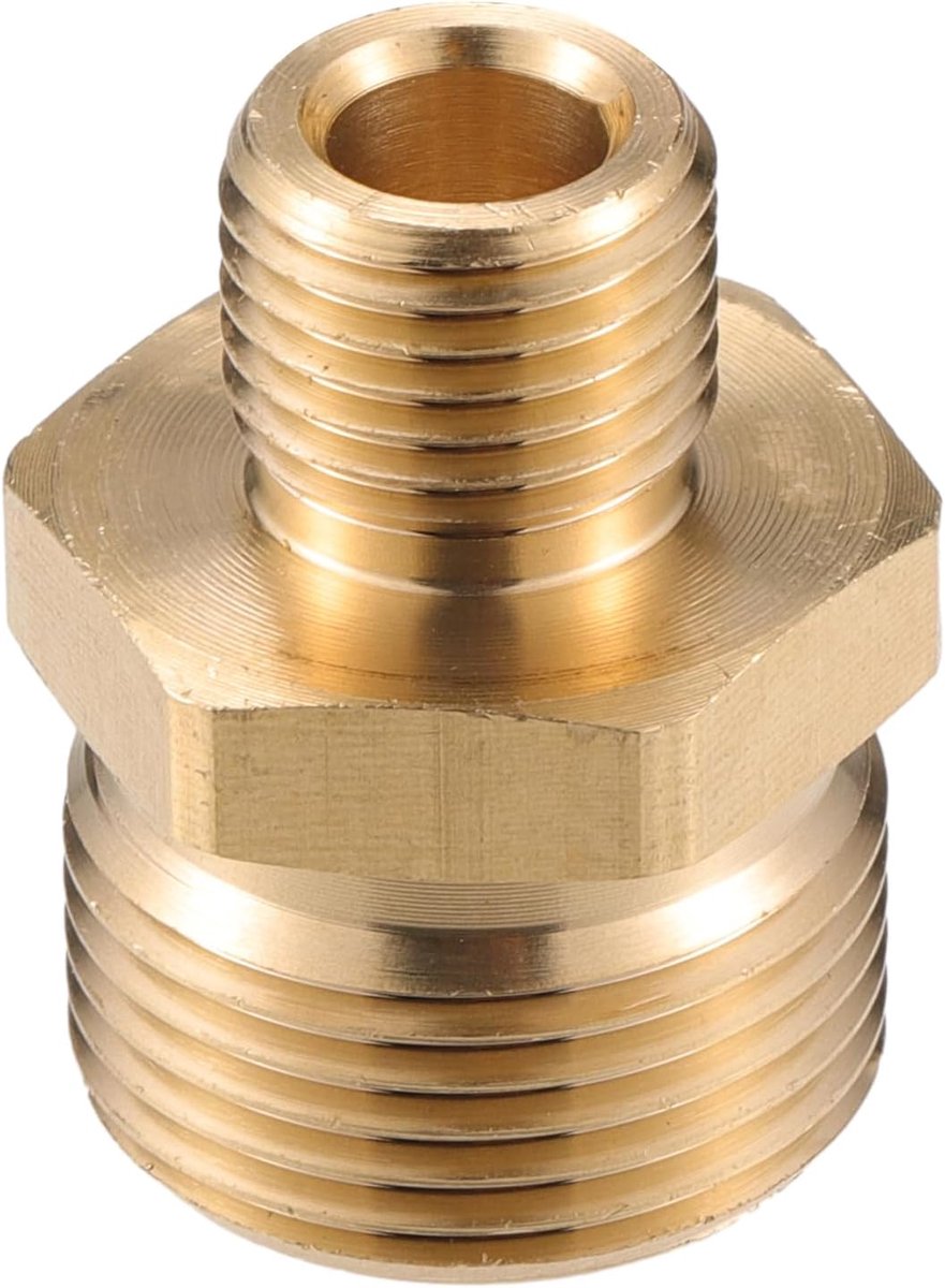 Connector, G1/4" Naar M22X1.5 Adapter Messing Schroef Slang Connector Universeel Voor Drukwasser Snelkoppeling Messing Koperkleur