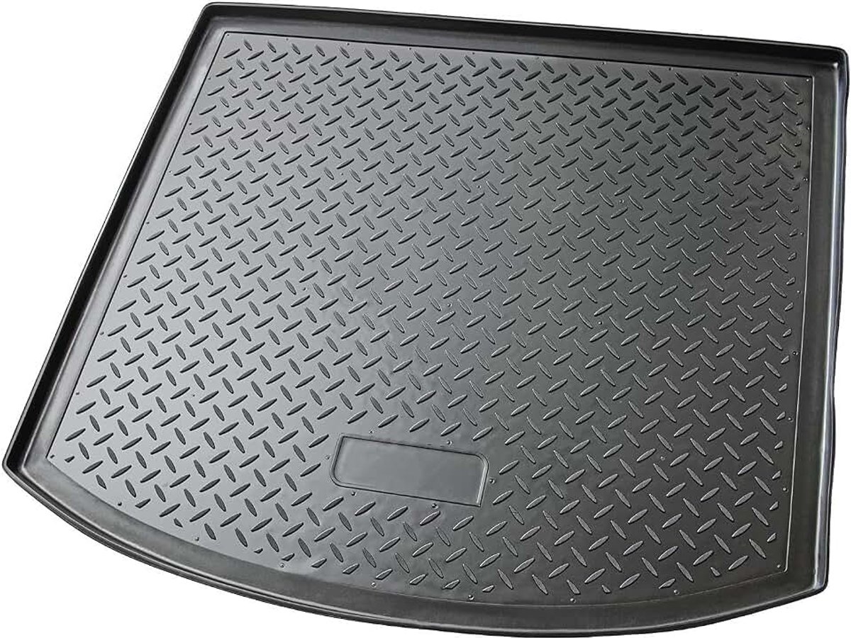 Kofferbakmat geschikt voor VW Touran I, type 1T | 2003-2015 | perfecte pasvorm met rand | Perfecte pasvorm door 3D-scan, robuuste PE-harde schaal stopt elk vuil, krasbestendig, licht en vormva