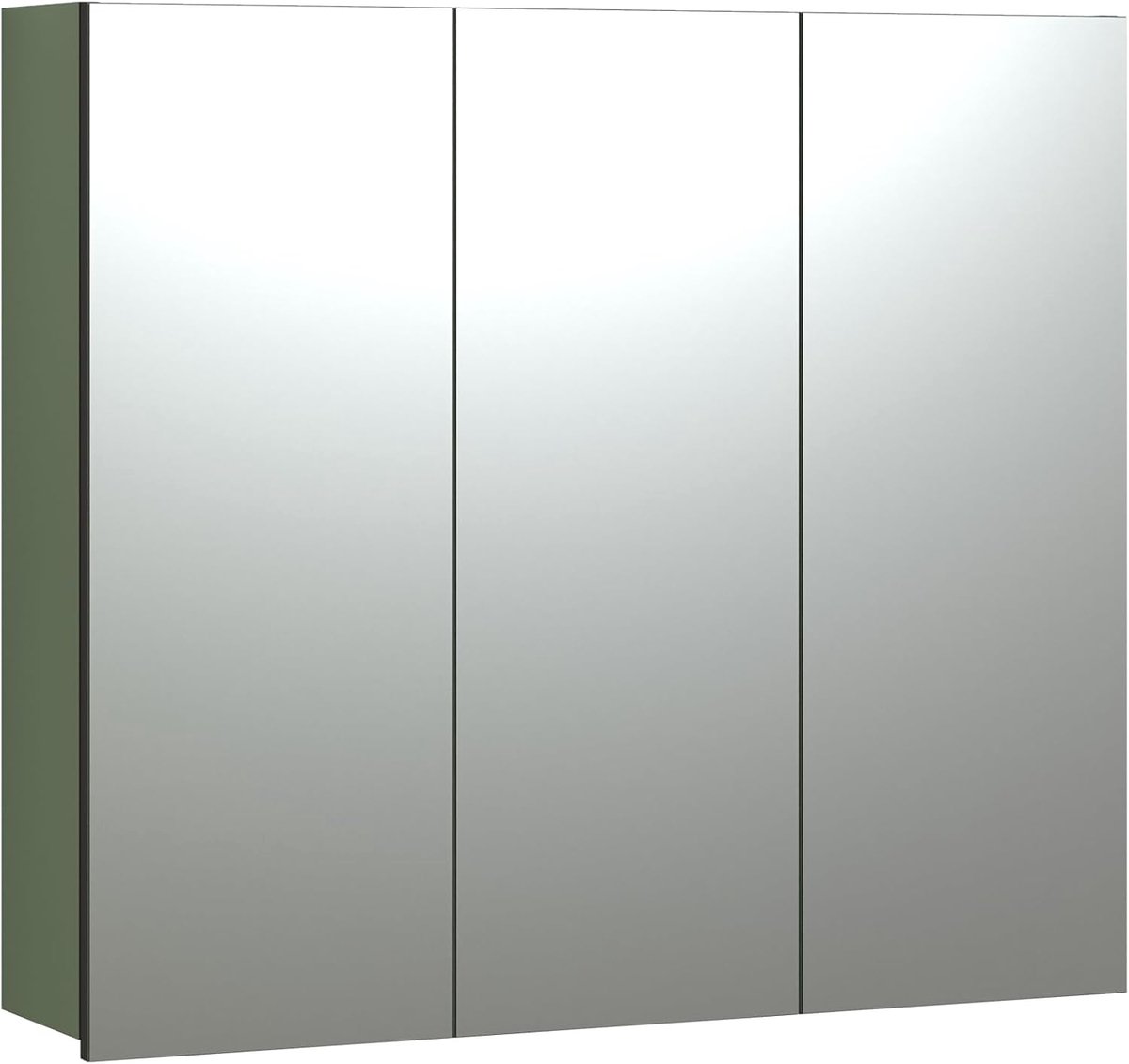 Spiegelkast PureBliss groen/spiegelglas · B 90 x H 80 cm