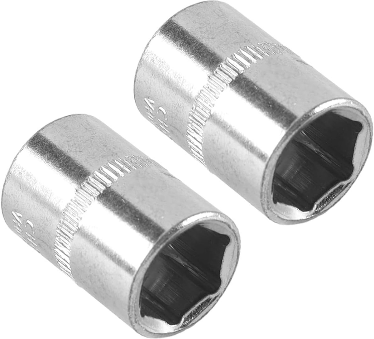 Set van 2 stuks 1/4-inch zeskantsleutels van 12 mm voor gebruik bij reparaties aan machines, motoren, houtbewerking, enz.