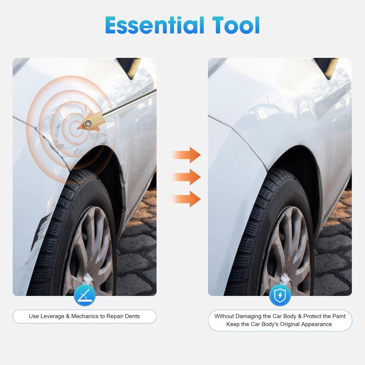 86 stks Auto Carrosserie Reparatie Gereedschap, Auto Deuken Reparatie Set, Dent Tool Carrosserie, Bandenlekke Set Auto voor Reparatie van Deuken in de Auto