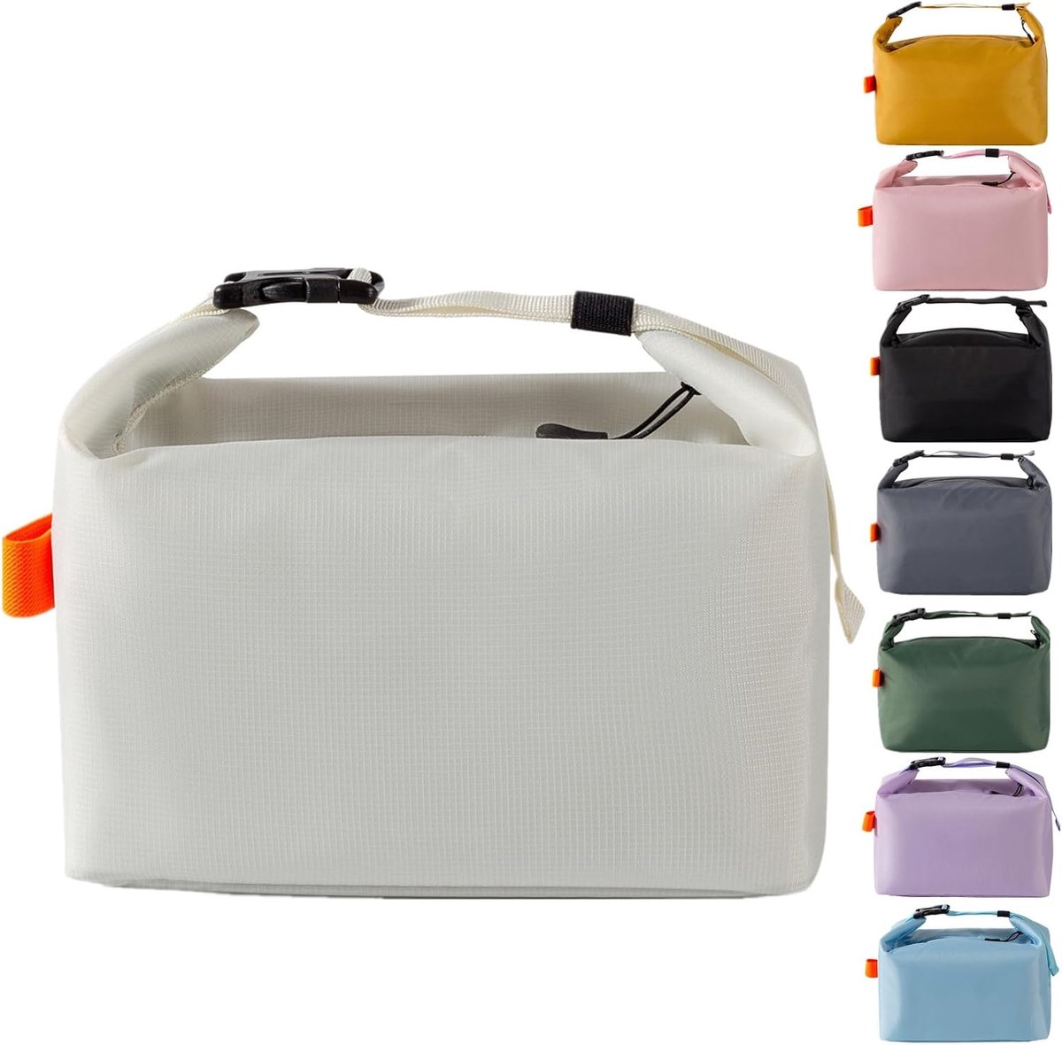Lunchtas, schattige kartonnen geïsoleerde lunchbox, herbruikbare lunchtassen waterdichte lunchtas, opvouwbare lunchtas voor vrouwen, mannen, kinderen en studenten, reizen, picknickschool (8 l