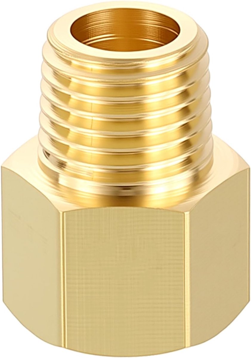 Dailygoods - 1/4" Vrouwelijk naar Mannelijk Adapter Messing Constructie