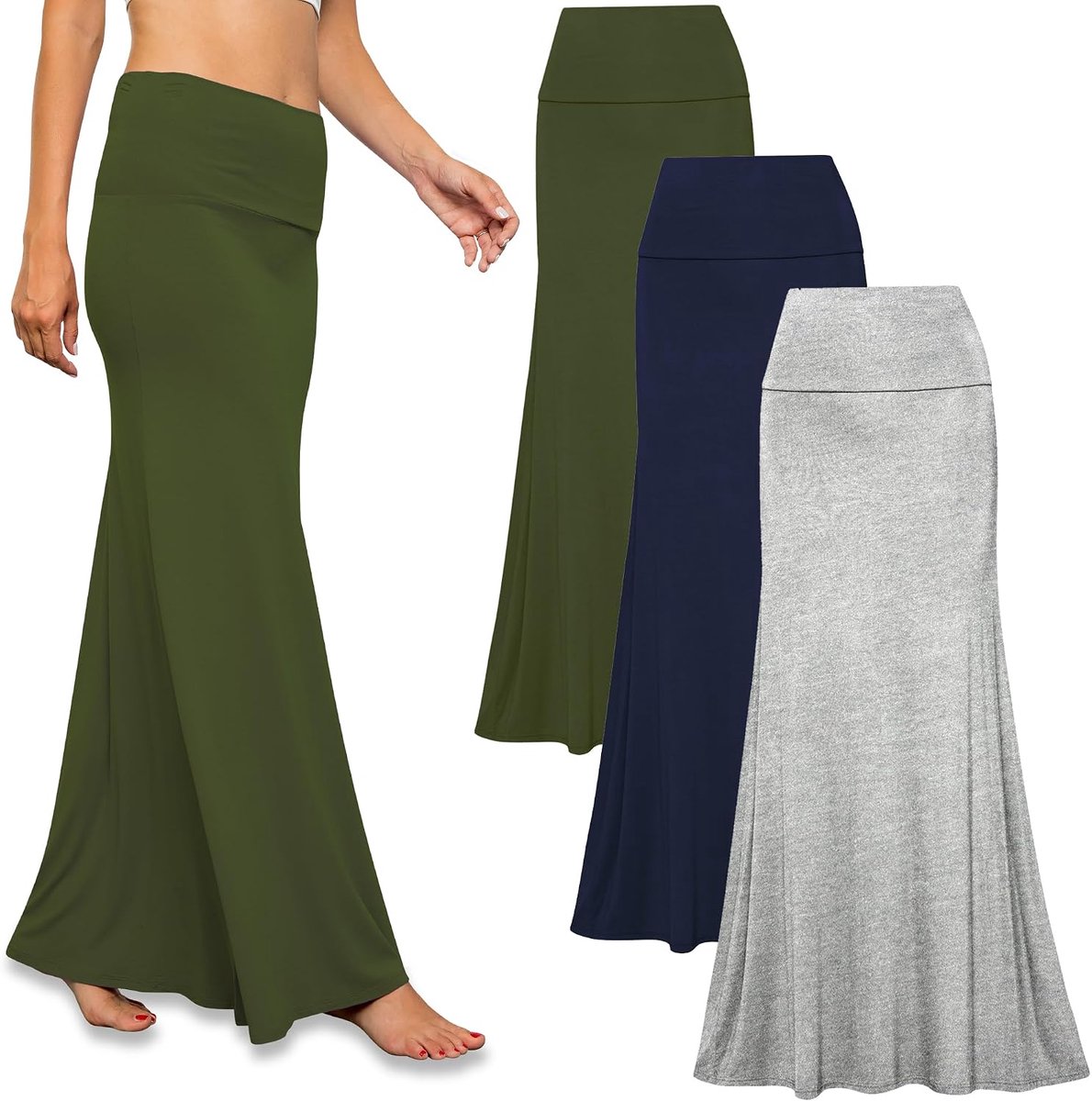 To Live Klassisch/Klassiker: dames Stijlvolle maxirok voor dames met hoge taille