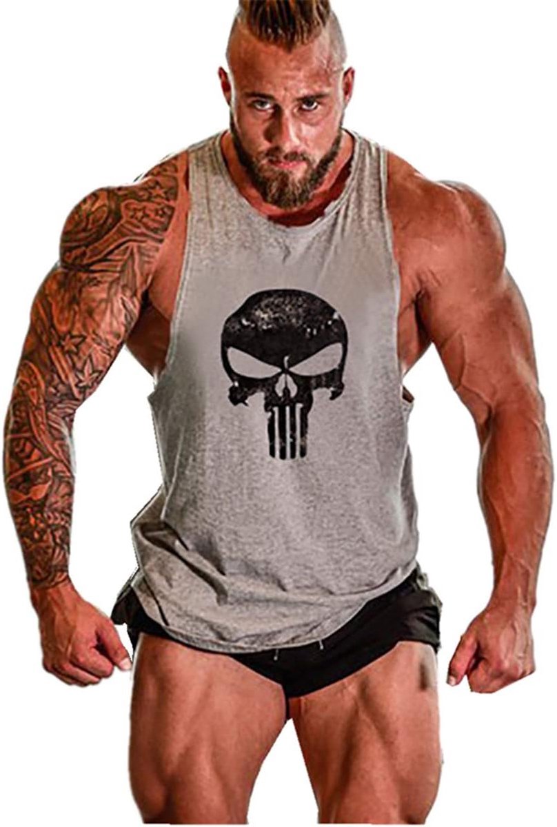 Gym Tanktop Mouwloos Bodybuilding Tanktop Gym Katoen Sport Tank Top